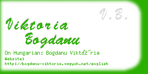 viktoria bogdanu business card